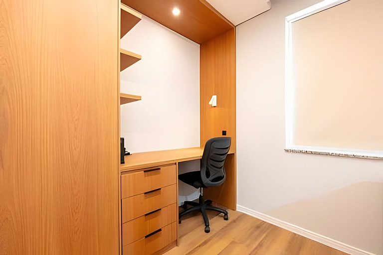 Flat premium 1 vaga e piscina, Alphaville | 1610
